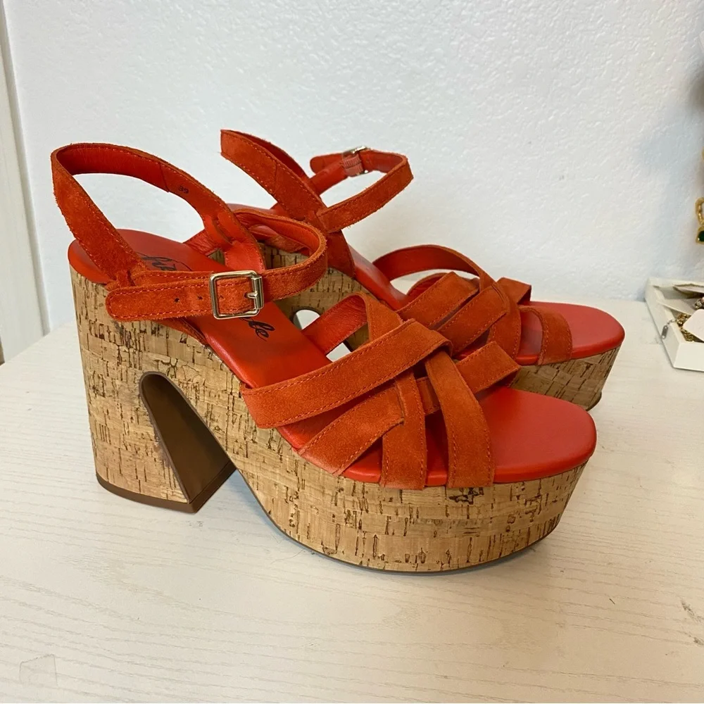 Free People Lisbon Platform Sandal Size 36 - Picture 5 of 8